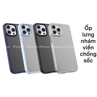 Ốp lưng nhám viền dẻo cho IP 14 Promax ,14, 13 ProMax , 12 Pro Max ,11 Promax chính hãng XLevel Lưng nhám viền chống sốc