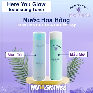 Nước Hoa Hồng Da Dầu &amp; Da Hỗn Hợp Here You Glow Exfoliating Toner NuSkin
