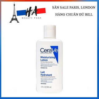 Lotion Dưỡng Ẩm Cerave Moisturizing Cho Da Thường Đến Da Khô 88ml Hàng Pháp Nội Địa