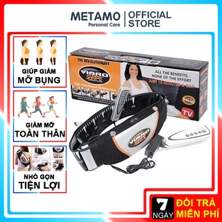 Đai massage giảm mỡ bụng rung nóng METAMO, Máy mát xa đánh tan mỡ toàn thân săn chắc cơ chính hãng