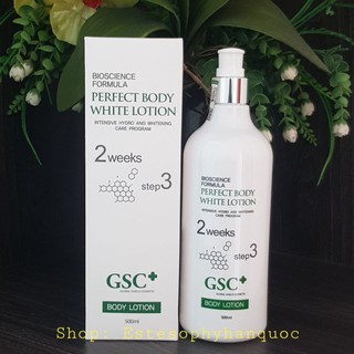 [Chính hãng] Kem dưỡng trắng toàn thân body GSC Hàn Quốc 500ml
