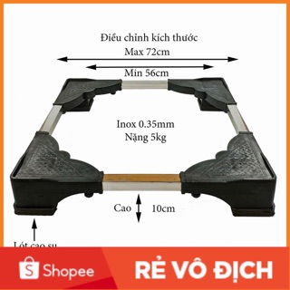 Chân máy giặt, tủ lạnh siêu bền lõi bê tông điều chỉnh kích thước