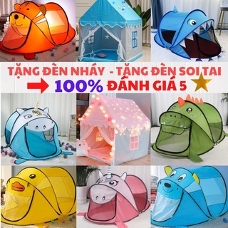 [TẶNG ĐÈN NHÁY + ĐÈN SOI TAI] Lều cho bé ,lều công chúa hoàng tử cắm trại gồm 2 màu xanh hồng HÀNG LOẠI 1
