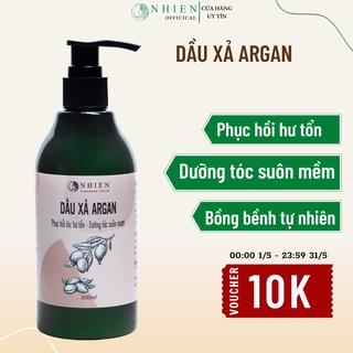 Dầu xả tóc argan, nha đam phục hồi hư tổn, dưỡng tóc suôn mềm, bóng mượt
