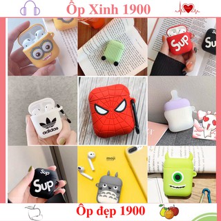 ⚡️Giá Sỉ⚡️ Vỏ bảo vệ  tai nghe Airpod 1,2 i12 i12 Tws Hình Kute _ Tặng Kèm Móc - Ốp  Đựng Tai Nghe bluetooth airpods-BT.