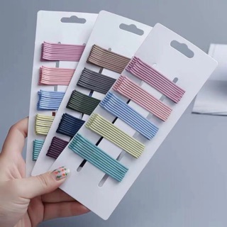 Vỉ 40 kẹp tăm cầu vồng nhiều màu, kẹp tóc hàn quốc pastel Gusshop