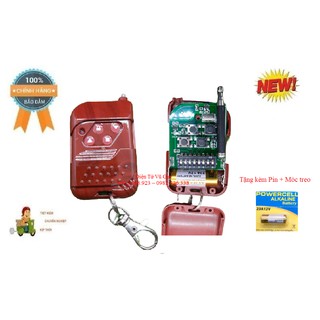 Remote Điều khiển cửa cuốn mã gạt, chống nước, vân gỗ đẹp- Hàng chính hãng mới 100% Tặng kèm Pin!!!