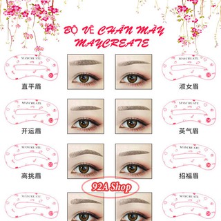 [MAKEUP TOOLS] 24 KHUÂN VẼ CHÂN MÀY CAO CẤP MAYCREATE