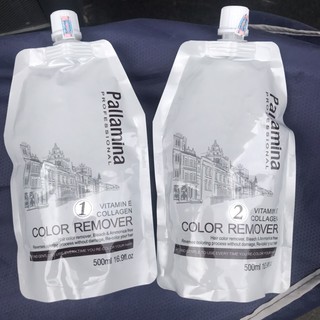 NEW2021)(Chính hãng)BÓC MÀU ĐỎ ĐEN OX HÓA PALLAMINA COLOR REMOVER HAIR 500MLx2