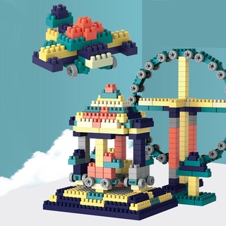Bộ xếp hình Lego giá rẻ Bộ đồ chơi lắp ráp trí tuệ vòng quay khổng lồ 520chi tiết dành cho bé Bộ xếp hình Lego giá rẻ Bé