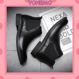 Giày Boot Nam Vonemo Tăng Chiều Cao Cao Cấp BT28 Tiện Lợi Bí Mật