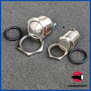 Nút nhấn nhả vỏ kim loại phi 12mm,16mm chống thấm nước