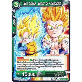 Thẻ bài Dragonball - TCG - Son Goten, Bonds of Friendship / BT11-078'