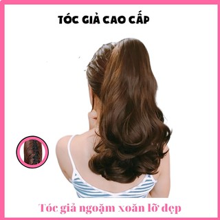 Tóc giả nữ đẹp ❤️FREESHIP❤️ ngoặm xoăn ngắn 40cm - mã n47