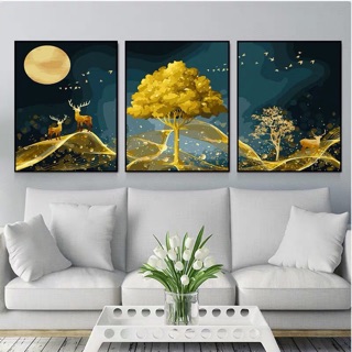 Set 3 tranh tô số hoá căng sẵn khung (tiếp)