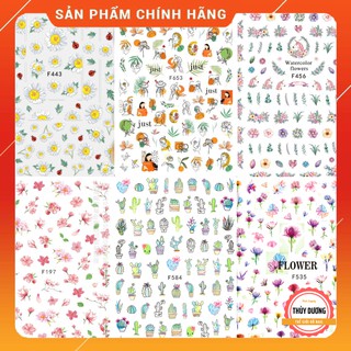 Sticker dán móng hoa lá 3