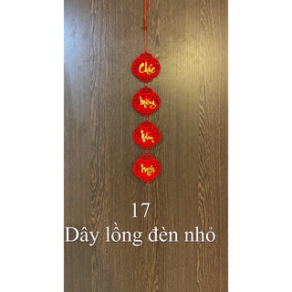 Dây treo nhung đỏ trang trí tết TL17 dây treo lồng đèn nhỏ