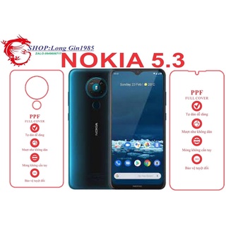 Nokia 5.3 miếng dán trong Ppf mặt sau và mặt trước chống va đập chống trầy xước