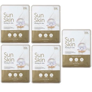 Miếng Đắp Mặt Nạ Ngọc Trai Trắng Da, Se Khít Lỗ Chân Lông BEAUSKIN ISK Hàn quốc 23g/Gói