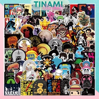 Bộ 50 Sticker One Piece hình dán chống nước bền màu dùng dán điện thoại laptop nón bảo hiểm xe máy balo