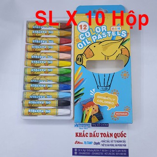 [10 HỘP] Bút sáp dầu Color Oil Pastel 12 màu hộp giấy