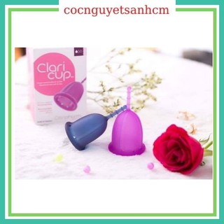 Cốc Nguyệt San Claricup Tặng cốc tiệt trùng + túi vải+ gel vs cốc+cốc tt và khẩu trang