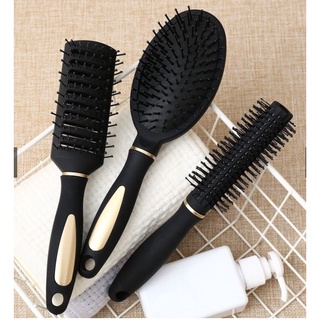 Sét 3 Lược Chống Rối Tóc Cao Cấp ĐEN (gỡ rối + chải khô nhanh + bảo vệ tóc) - LƯỢC GỠ RỐI TÓC MÃ 1