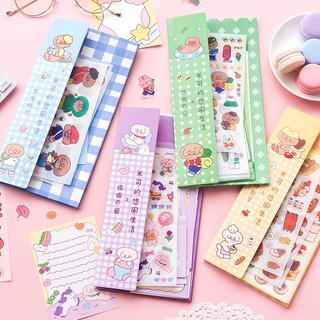 S55 Set quà tặng 35 món giấy note và hình dán - cuộc sống của Mikko