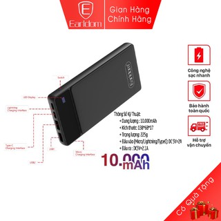 Sạc Dự Phòng 10000mAh Earldom PB-40