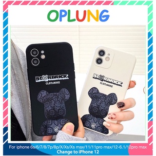 Ốp lưng iphone vuông cạnh hình bear 6/6plus/6s/6splus/7/7plus/8/8plus/x/xr/xs/11/12/pro/max/plus/promax e01