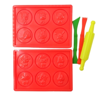 Bộ Khuôn Tạo Hình Sáp Nặn KSN-003 - Màu Cam - VPP Hán Minh