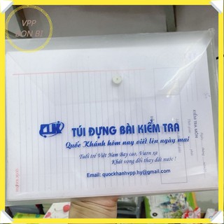 [Tặng kèm túi cúc] Giấy kiểm tra kẻ ngang loại đẹp (30 tờ đôi + 10 tờ đơn)