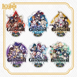 [Mới] 1 Tượng standee mica Genshin Impact để bàn cực chất anime