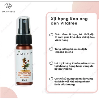 Xịt họng keo ong Vitatree Úc