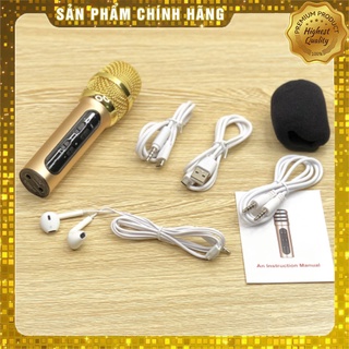 [Mã ELHACE giảm 4% đơn 300K] Micro C11 thu âm live stream loại cao cấp kèm tai phone