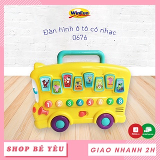 Đồ chơi trẻ em  𝑭𝒓𝒆𝒆𝒔𝒉𝒊𝒑  Đàn hình ô tô có nhạc Winfun 0676