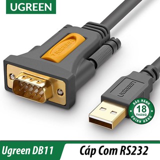 Cáp chuyển USB sang COM RS232 Cao Cấp Ugreen 20211 20222 20223 20210 CR104 CHính Hãng (chípset PL2303)