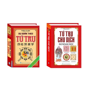 Sách-Combo2c-Dự đoán theo tứ trụ(bìa cứng tái bản 2019) +Tứ trụ chu dịch dự đoán học (bìa cứng) mt