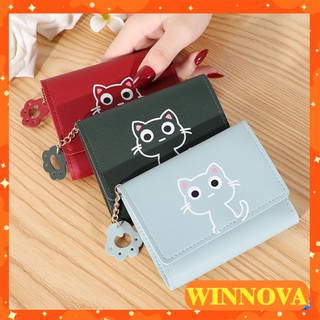 Ví nữ ngắn đẹp cầm tay mini nhỏ gọn bỏ túi nhiều ngăn dễ thương WINNOVA AV33