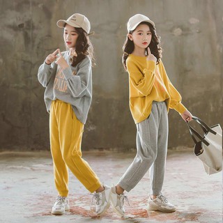 Bộ quần áo thu đông "ALL CITY" 14-45kg dành cho bé gái 4-14 tuổi . Đáng yêu, xinh xắn. Co giãn. Hàng may kỹ.