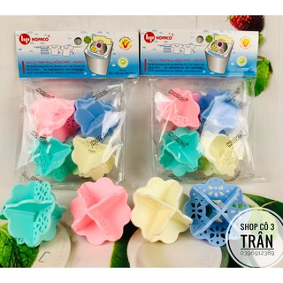 Banh giặt quần áo trong máy giặt HPG83  (4 banh/ gói) - Bóng giặt quần áo bằng nhựa Hồng Phát siêu an toàn, tiện lợi