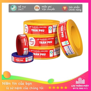 Dây điện trần phú 2x0.75, 2x1, 2x1.5  bảo hành 12 tháng