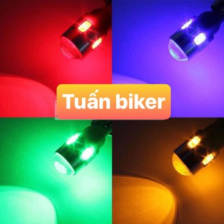 (Giá 1 đôi) ĐÈN LED XI NHAN DEMI 5 TIM XE MÁY