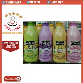 Sữa Tắm Dưỡng Thể Trắng Da Cottage 750ml Pháp Hàng Chính Hãng
