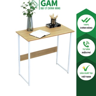 Bàn làm việc, bàn máy tính, bàn học phong cách hiện đại tiết kiệm diện tích - GM09 khung trắng