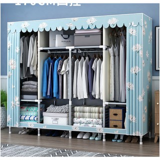 Kệ Tủ Đựng Quần Áo Cỡ Lớn Nhất 2m Khung Thép Titan Siêu Bền