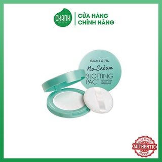 Phấn Phủ Khoáng Dạng Nén Silkygirl No-Sebum Blotting Pact Kiềm Dầu 7g