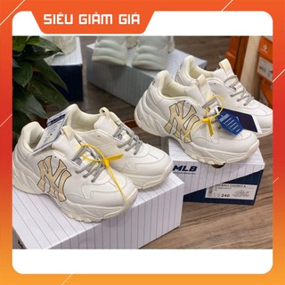 Chuẩn | Ảnh Thật | Giày Thể Thao M.L.B N.Y Chữ Vàng Cao Cấp