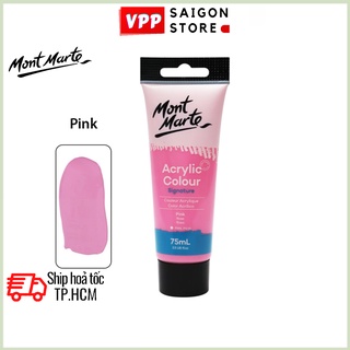 Màu Acrylic Mont Marte 75ml - Pink - Acrylic Colour Paint Signature 75ml (2.54oz) - MSCH7508