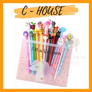 Bút bi cute mực xanh/đen nhiều hình ngộ nghĩnh giúp việc học thêm thú vị hơn